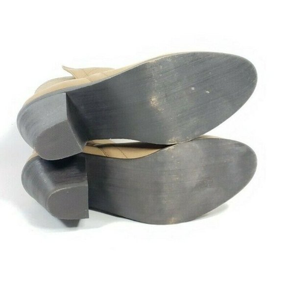 Santa Fe Boot Co. Heeled Ankle Boots Women's Size 9 Tan Leather Slip On - Picture 8 of 8